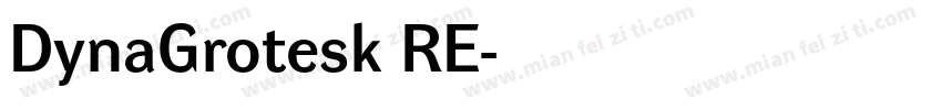 DynaGrotesk RE字体转换